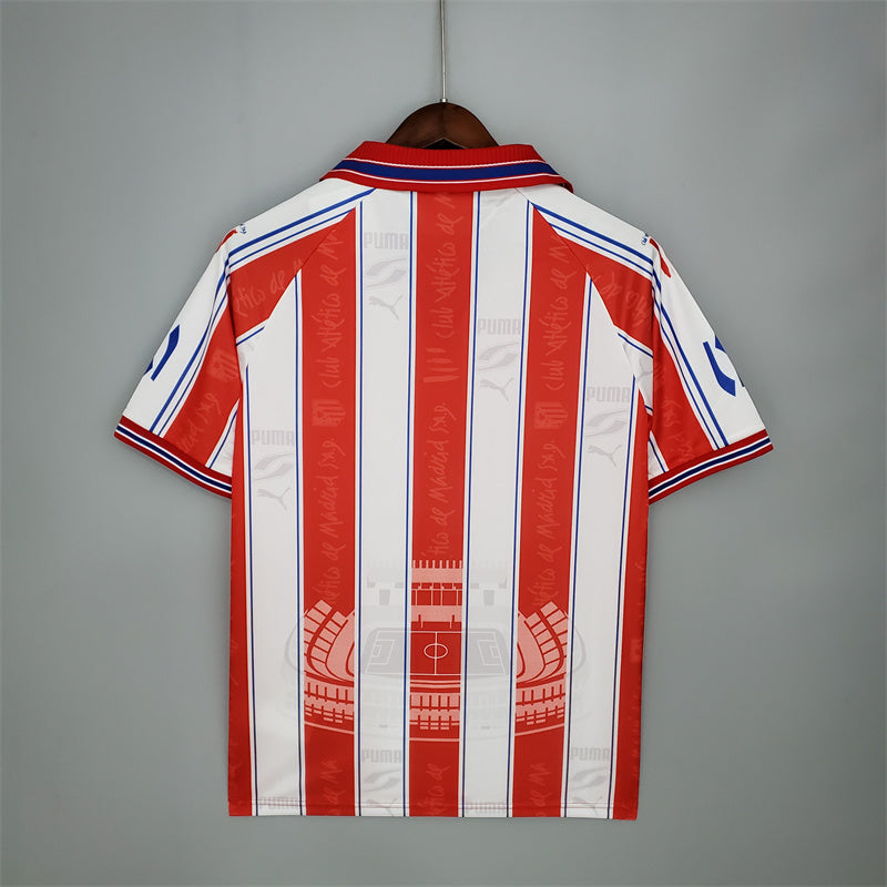 Atletico Madrid Home 1996/97 Retro Football Shirt