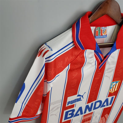 Atletico Madrid Home 1996/97 Retro Football Shirt