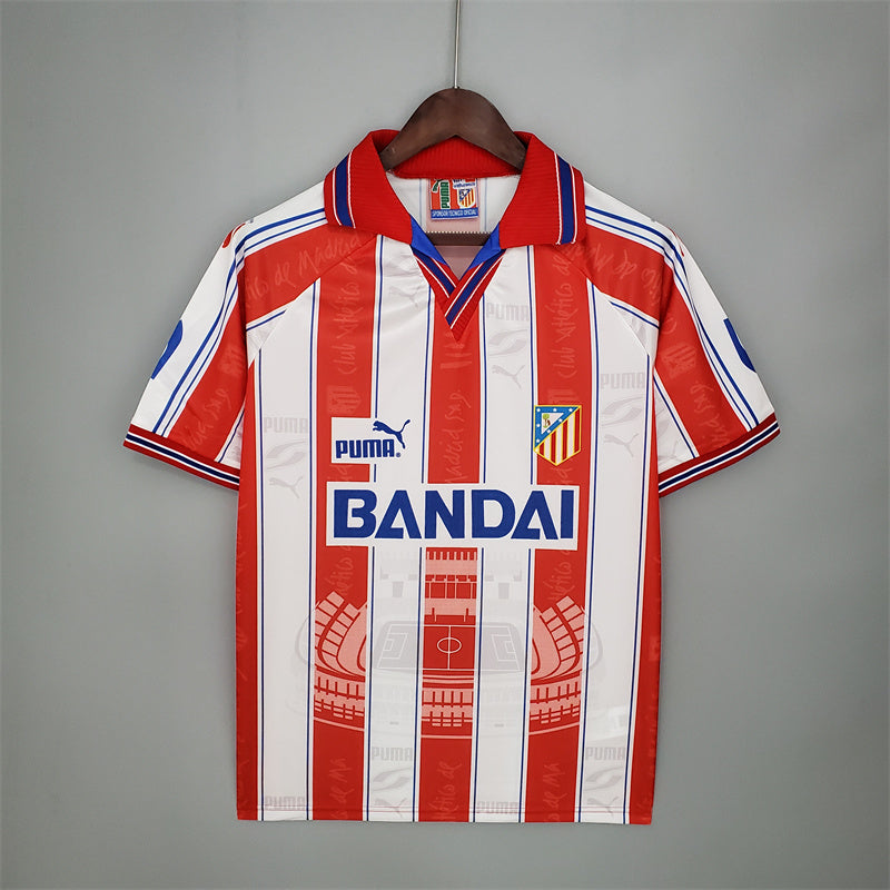 Atletico Madrid Home 1996/97 Retro Football Shirt