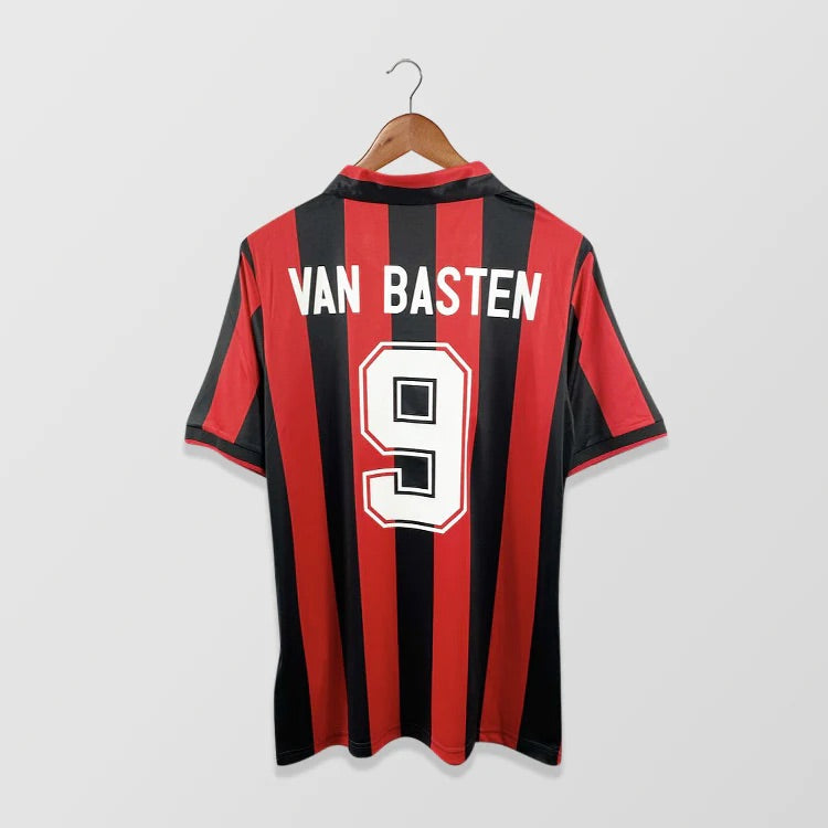 AC Milan 1991/92 Home - Retro Football Shirt - Van Basten 9