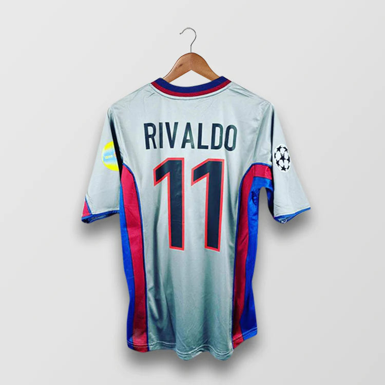 Barcelona 1999 Away - Retro Football Shirt - RIVALDO 11