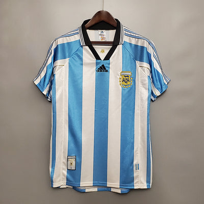 Argentina Home 1998 Retro Football Shirt