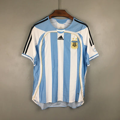 Argentina Home 2006 Retro Football Shirt