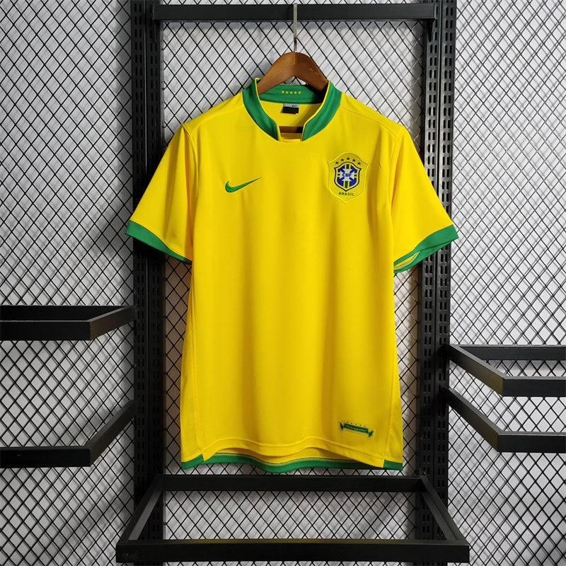 Brazil Home 2006 Retro Football Shirt