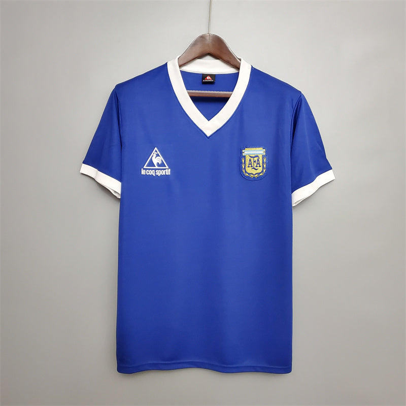 Argentina Away 1986 Retro Football Shirt