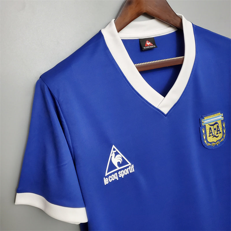 Argentina Away 1986 Retro Football Shirt