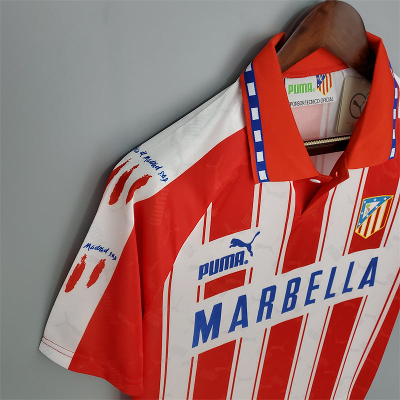 Atletico Madrid Home 1994/95 Retro Football Shirt